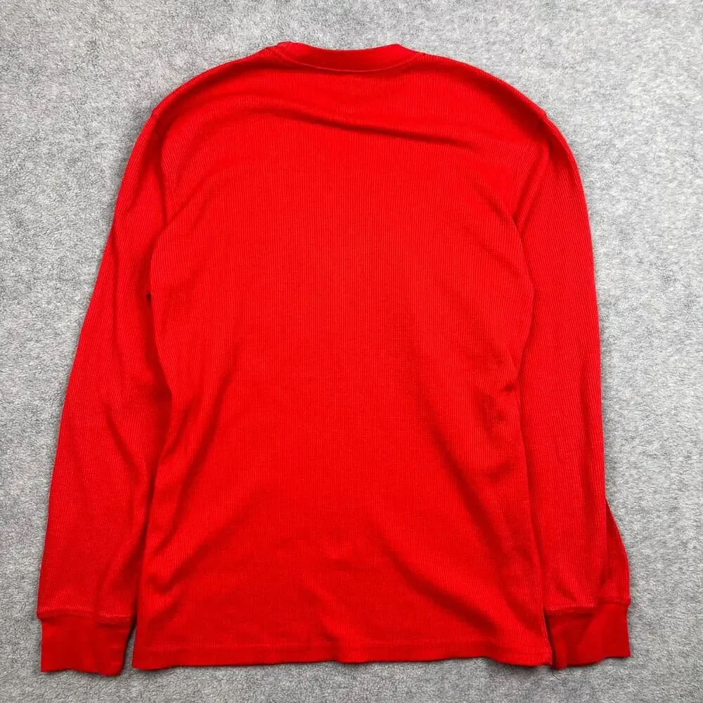 portland‎ trail blazers thermal long sleeve shirt red medium